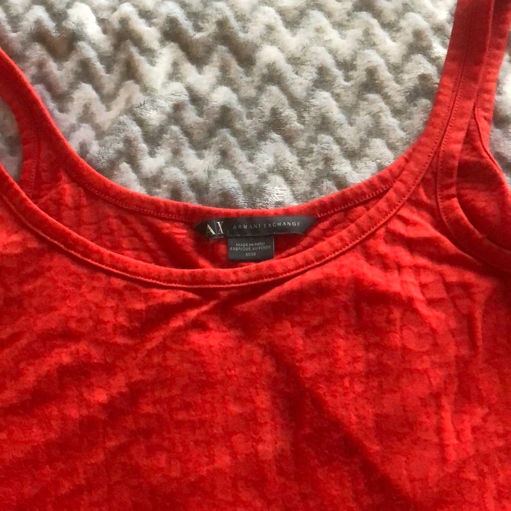 Armani Exchange red top
